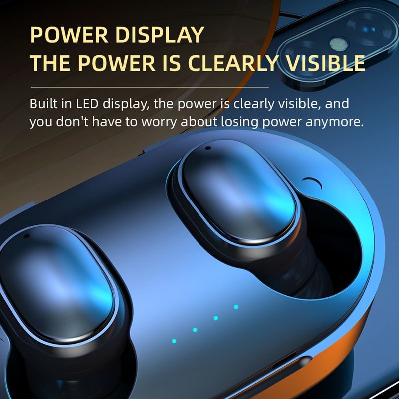A6S TWS Wireless Earbuds Stereo Earphones 5.3 Stereo Earphones Sports Noise Reduction Mini Earphones