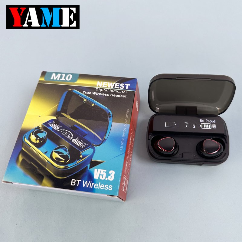 Most Popular TWS BT 5.3 audifonos auricular earbud & in-ear headphones m10 M11 wireless earbuds With Power Bank
