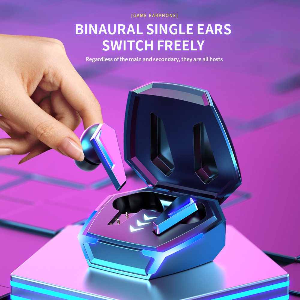 TWS Wireless Earbuds/Headphones Bluetooth, Long Playtime Full Touch Control Built-in Microphone Digital Display Charging Case