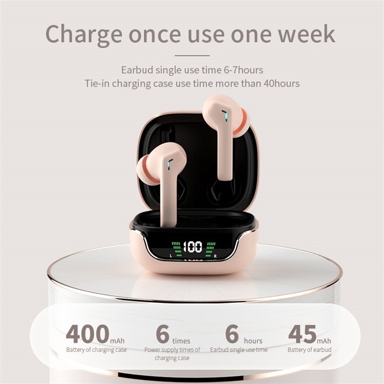 Noise Canceling Gaming Tws Wireless Earphones 9D Stereo G06 Earbuds Bt5.3 Sports Waterproof Headphones With Mic