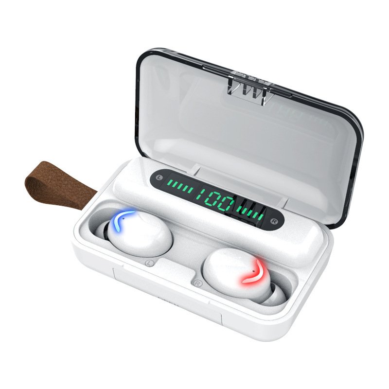 YoTu F9-5 LED Light Tws HiFi Headphone Sport Earphone Headset Mini TWS 5.3 Wireless Earbuds With Mic 2000Ahm Charging Box