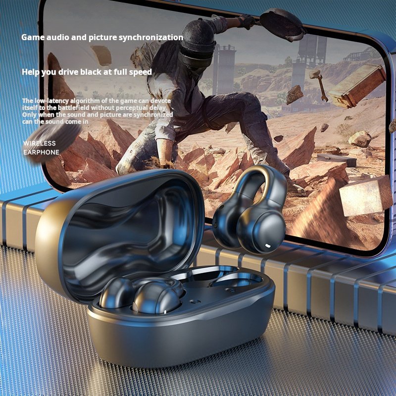 Wireless bone conduction earphones new, suitable for outdoor/indoor, noise cancelling tws earphones & headphones
