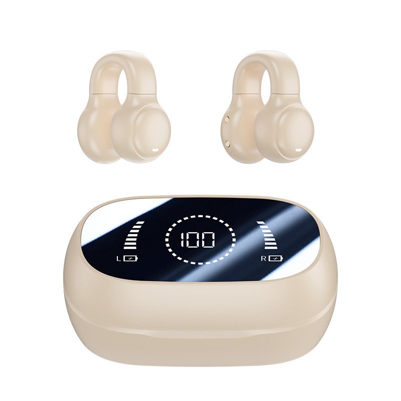 Wireless bone conduction earphones new, suitable for outdoor/indoor, noise cancelling tws earphones & headphones