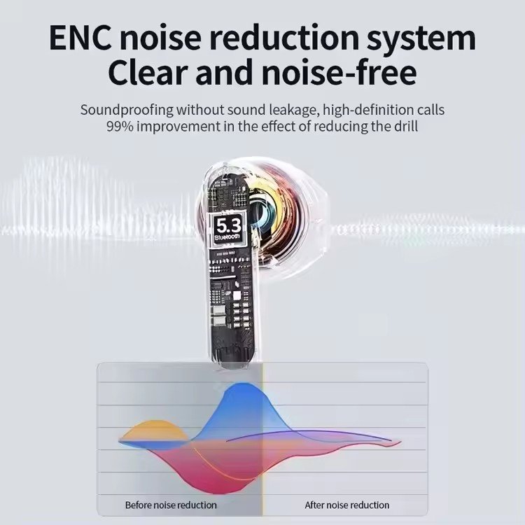 M8 High Quality Wireless Earphones - New In Ear Long Range Private Model Noise Cancelling Earphones
