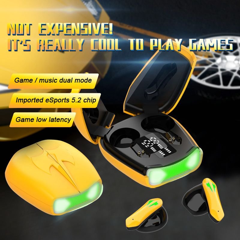 X16 Pro Tws Audifonos Bt 5.2 Headphone Led Game Earphone Low Latency Surround Stereo Wireless Headset Earbuds