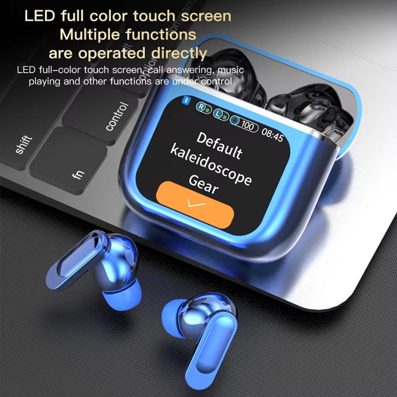 New Design Bluetooth Wireless Headset SE60 Anti-Explosion System ANC Noise Cancellation Touch Control Screen for IOS Android