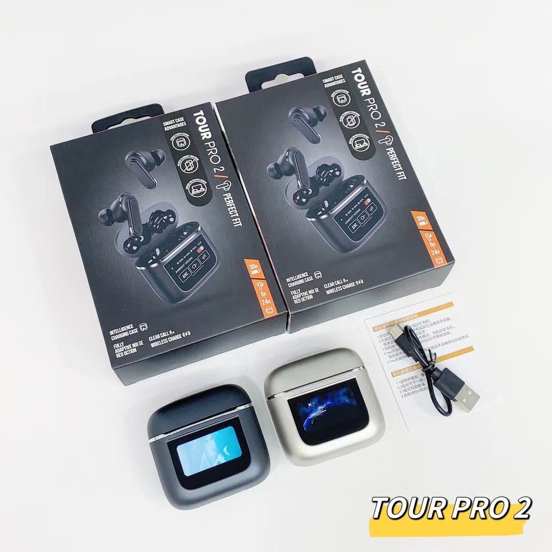 2024 Wireless Earphones with Noise Cancelling Sport Earbuds Headset Smart LCD Touch Screen Microphone Fast Charging V8 Earphone