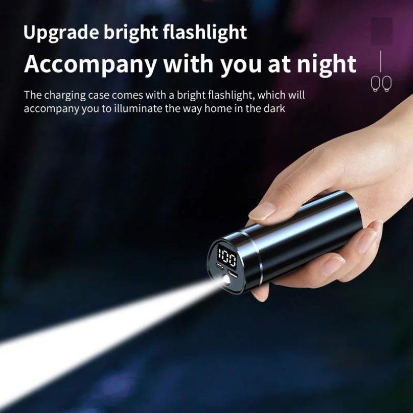 2024 New Product N21 OEM ODM Tws Headphones With Flashlight Microphone Hifi Headset Sports Wireless Earbuds Earphone