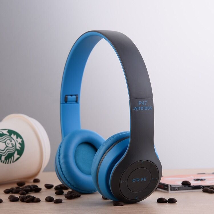Hot Sale P47 Wireless Headphones Support TF Card Earphone Super Bass For Phone Computer Foldable Game Headset