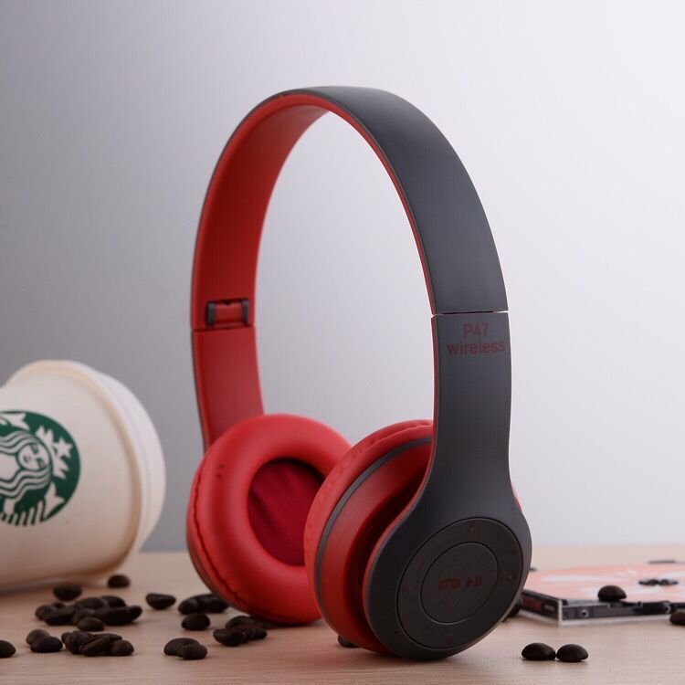Hot Sale P47 Wireless Headphones Support TF Card Earphone Super Bass For Phone Computer Foldable Game Headset