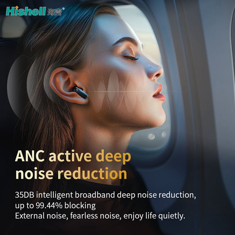 ENC TWS Wireless Translation Earbuds With Screen Online Translation 144 Languages Earphones LX-10
