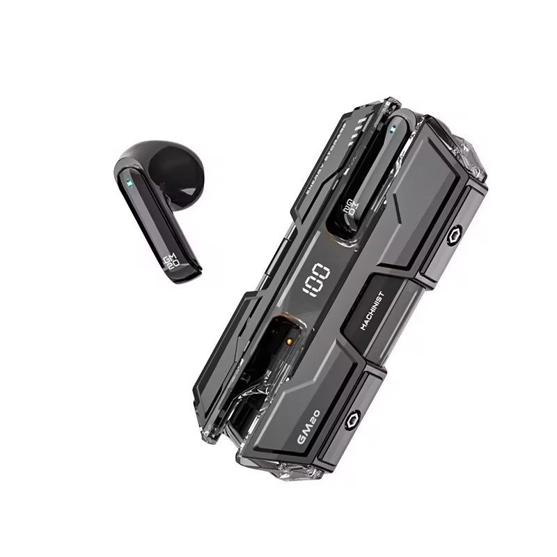 GM20 JL Chipset HIFi Stereo Noise Reduction In-Ear Earbuds with LED Digital Display and Low Latency Bluetooth V5.3 for Gaming