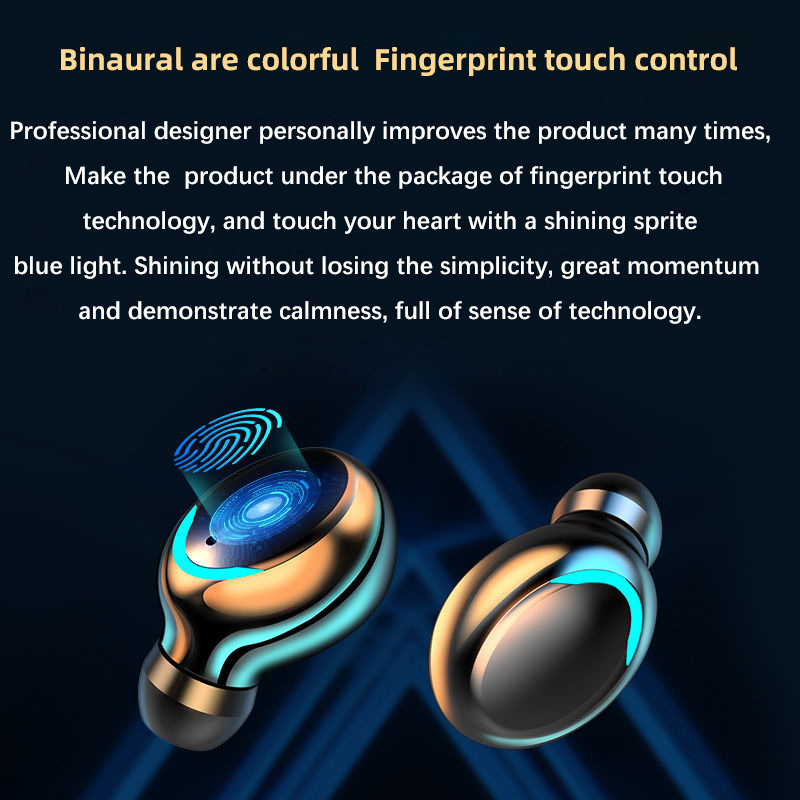 Tws F9-5 in-ear Handfree Headphones Hifi Stereo Wireless Gaming Headset f9-5 Noise Cancelling Led mic sport Earbuds Earphone