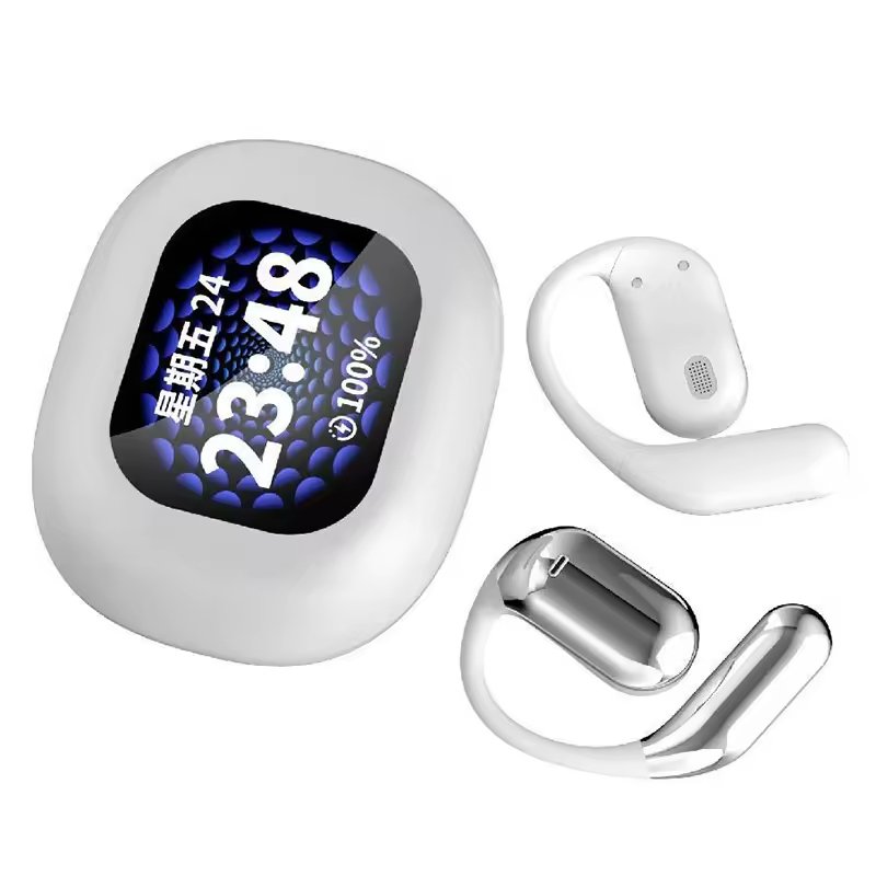 Q16PRO LCD Touch Screen Earphone wireless earbuds Q16 ENC ANC Noise Reduction Earphone LED Full-color Screen Display TWS earbuds