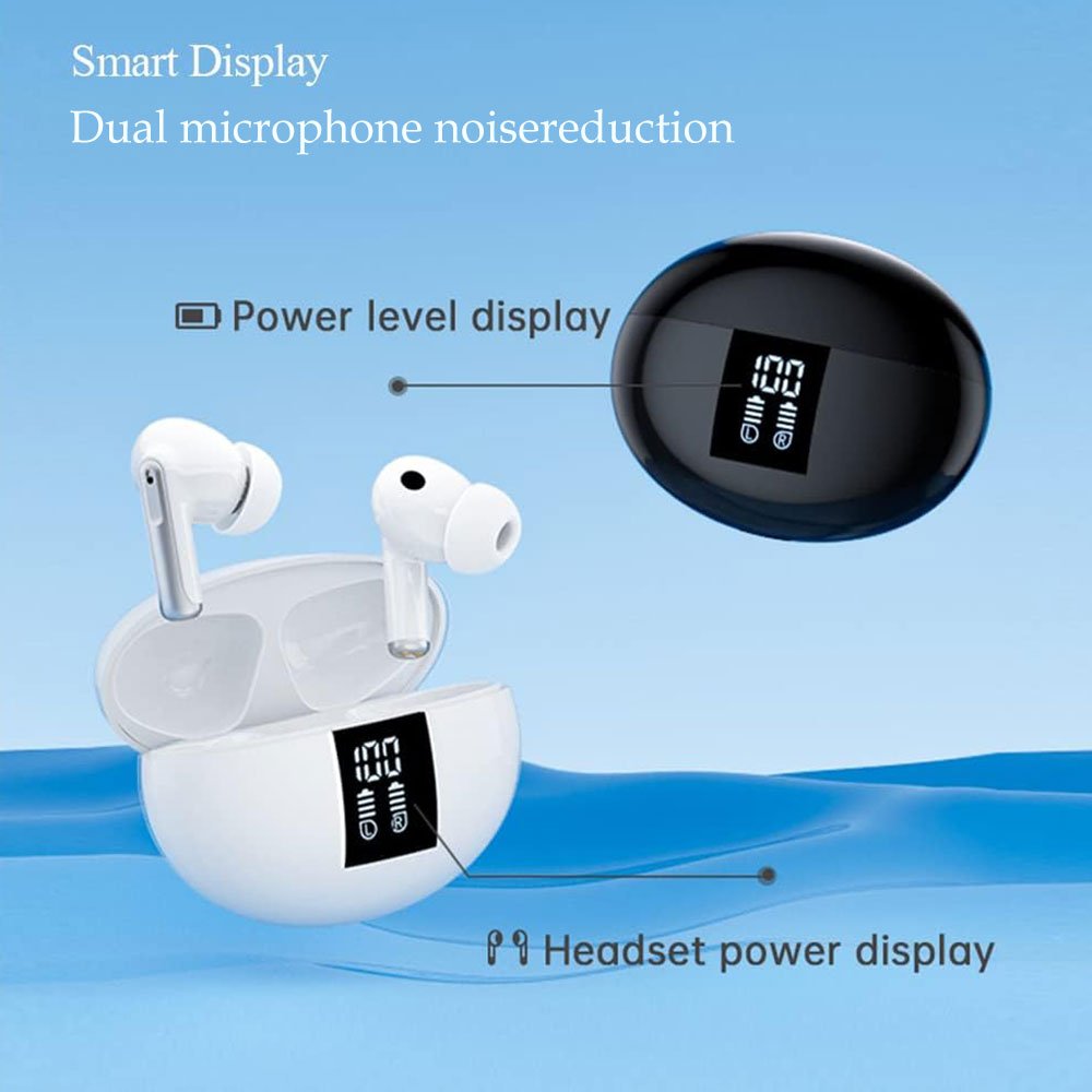 TWS Wireless Earbuds Headphones ENC Noise Canceling Earbuds In-Ear Sports Earphones HiFi Sound Stereo Bluetooth 5.4 Earphones