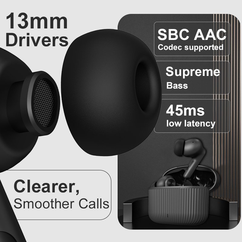Tws Earphone ENC Earbuds Wireless Gaming Headset Headphone Noise Cancelling headphones