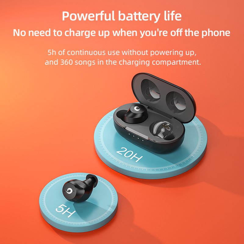 Gq-09 Earphone DAMIX Asli Kualitas Tinggi Tampilan Digital Power Bank Nirkabel In-Earbud Dengan Mic TWS Earphone Head Phone