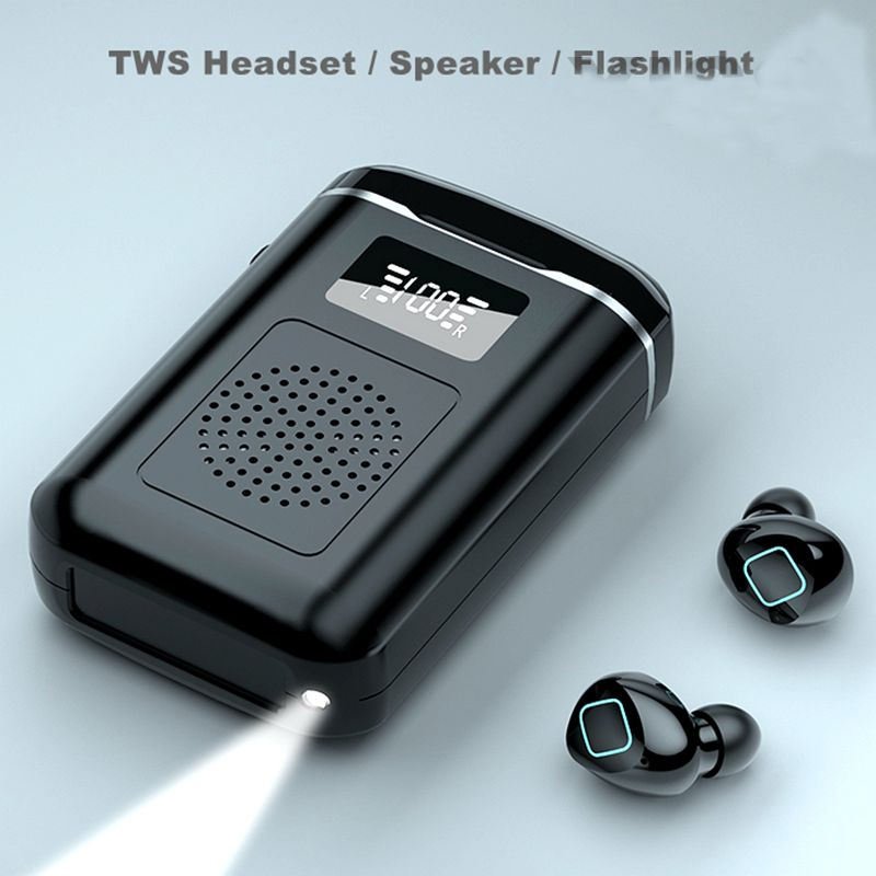 M6 Tws Earbuds Flashlight LED display Powerbank 4 In 1 Ipx7 Bass Stereo Wireless Earphone Power bank Speaker m6 Headphones