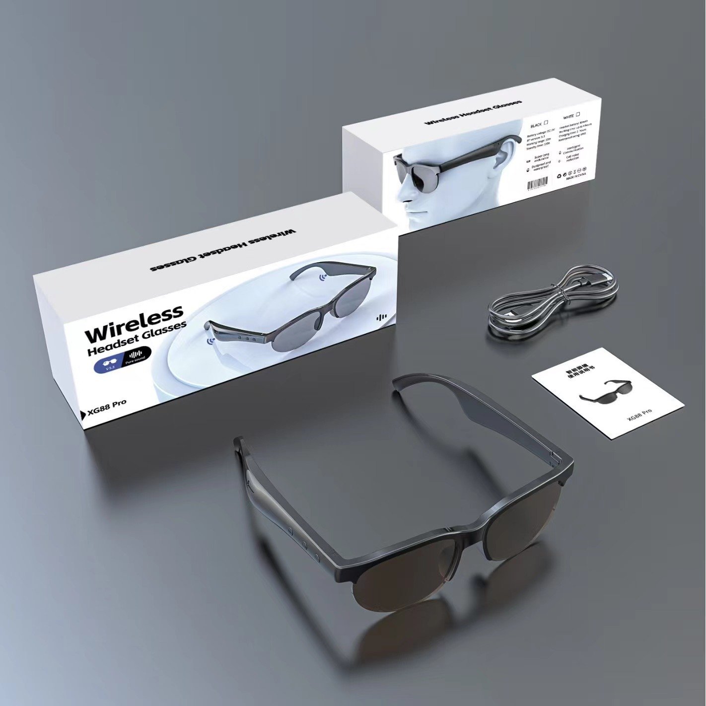 Trending New Reloj Wireless Earphones for Apple Headset Polarized Sunglass Handfree Headphones Smart Sunglasses TWS Earbuds