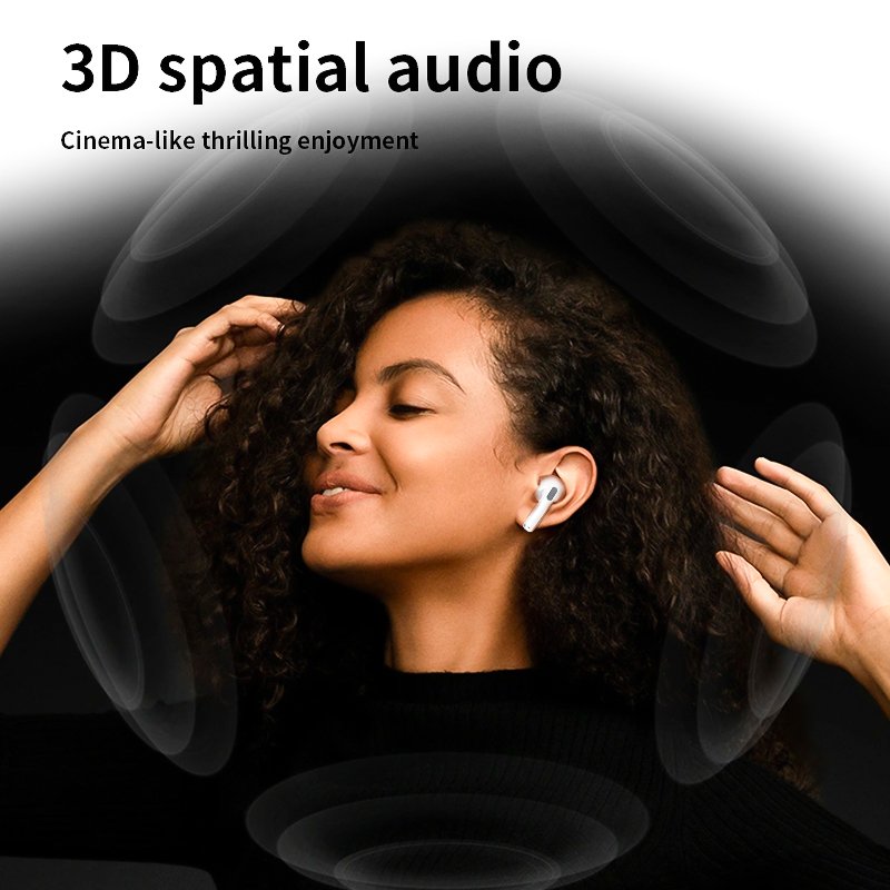 2024 New Earbuds in Ear Active Noise Reduction Wireless Earphones Intelligent Color Screen Multi functional Earbuds