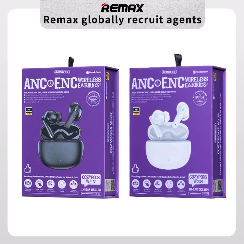 2024 HOT Remax CozyPods W21N ANC ENC Wireless Earbuds Audifonos Blue tooth Earphone in-ear Headphones headset headphone