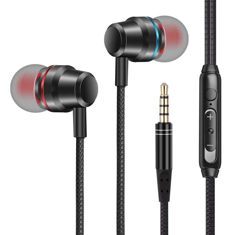 MICCELL earbuds wire earphone 3.5mm colorful noise cancelling high fi in ear stereo wired earbuds earphone for apple