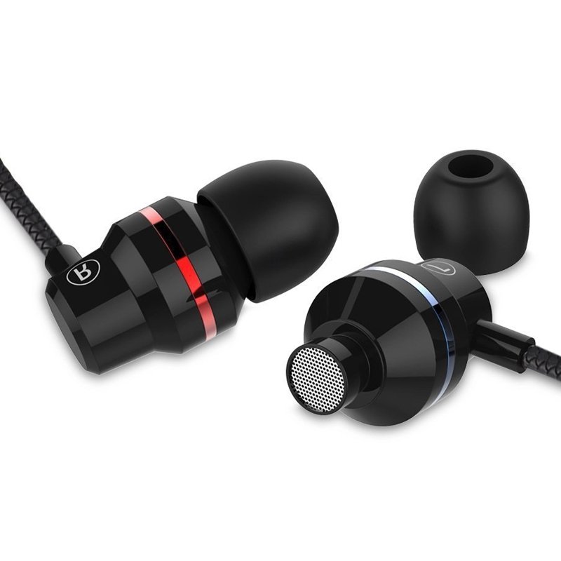 MICCELL earbuds wire earphone 3.5mm colorful noise cancelling high fi in ear stereo wired earbuds earphone for apple