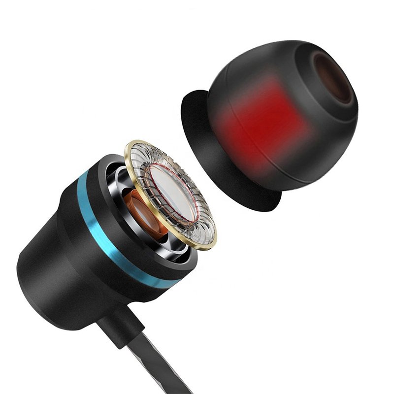 MICCELL earbuds wire earphone 3.5mm colorful noise cancelling high fi in ear stereo wired earbuds earphone for apple