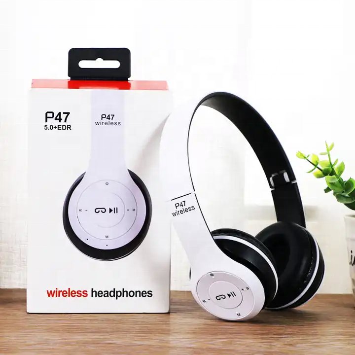 P47 Cheap Price TWS Wireless Headphones Stereo Hi-fi Headset Deep Bass with Microphone Noise Cancelling Gaming Sports Earphone