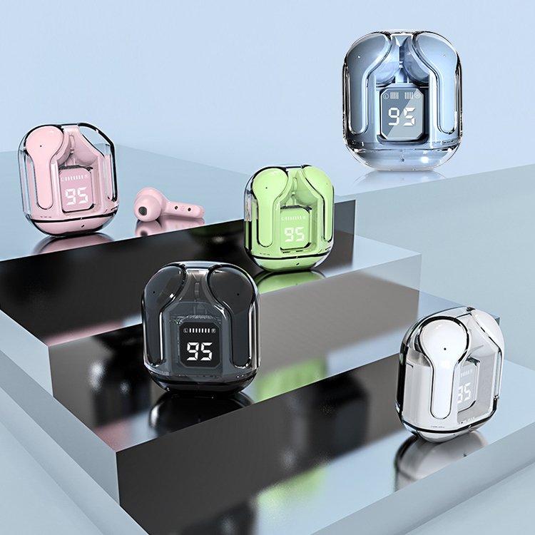 2024 Led Display Wireless Earbud Bluetooth 5.3 Waterproof In Ear Earphones Noise Cancelling Sports Earphones Headphones