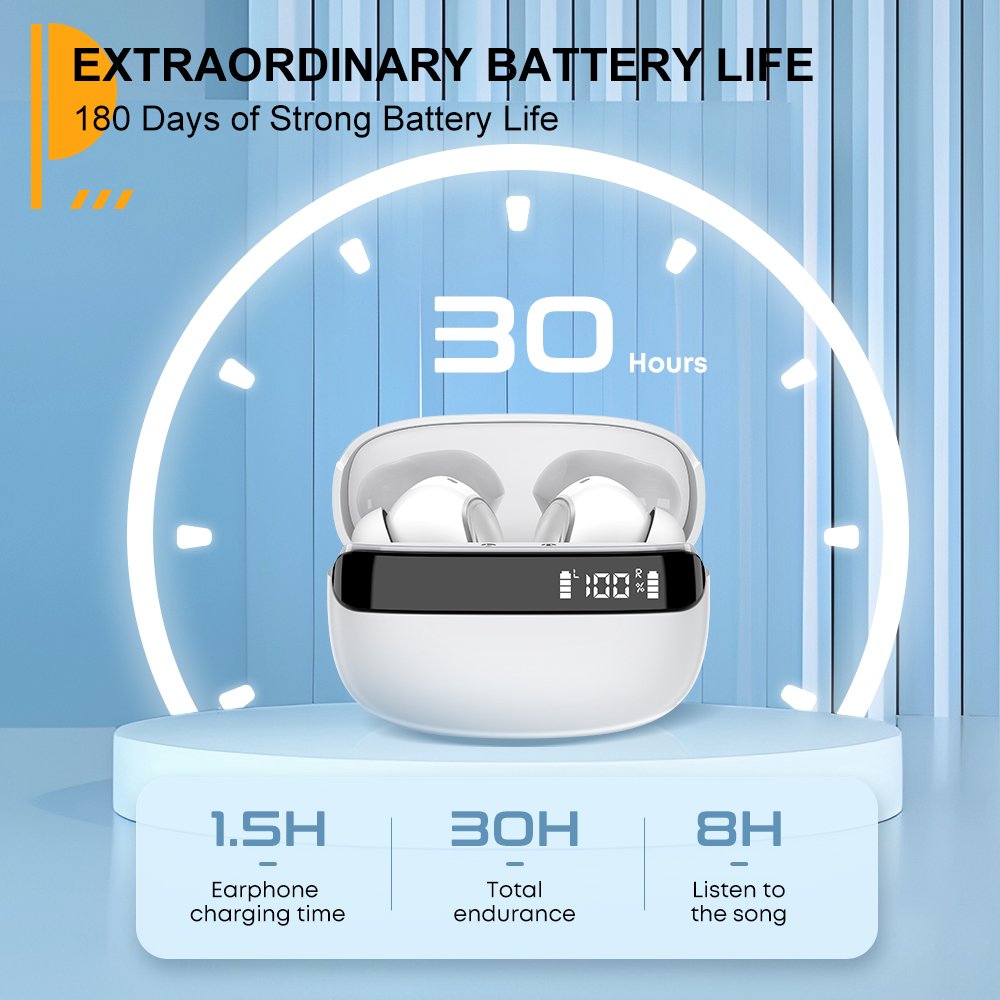 new TWS wireless headset Bluetooth 5.3 earbuds L03c earphone Hd noise cancelling super long standby music gaming headphones