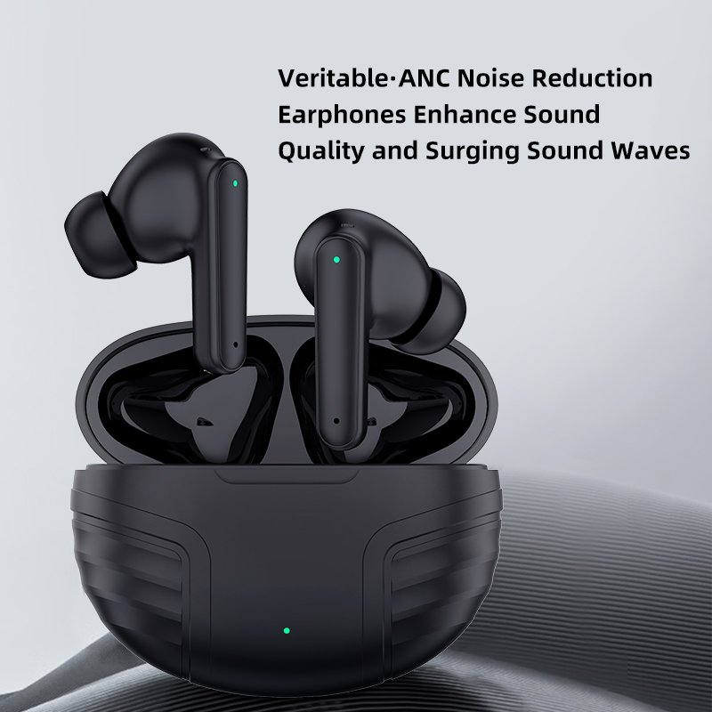 DE818 4-Mics ANC+ENC Noise Cancelling In-Ear Wireless Earbuds TWS HIFI Sound Quality True Wireless Earphones with 30H Endurance