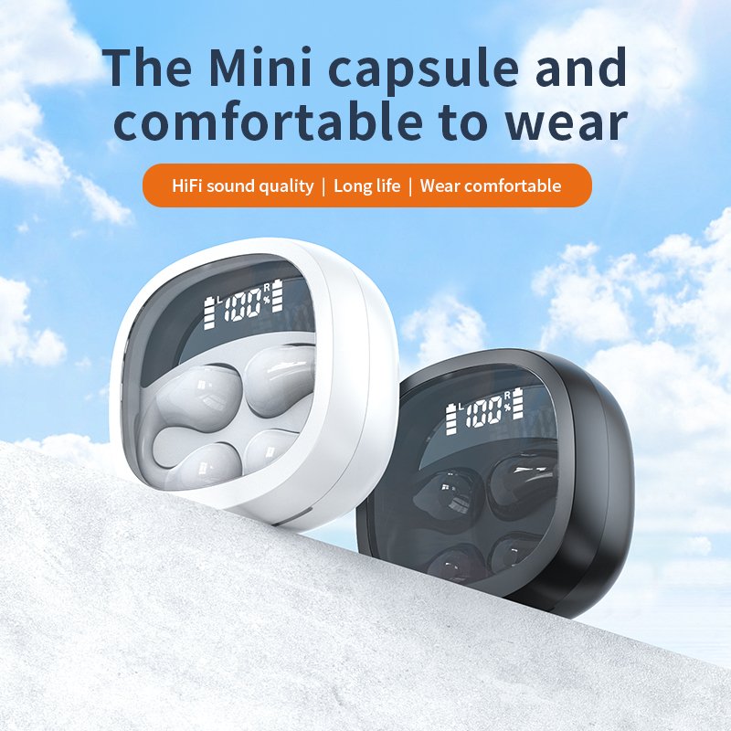 New JR01 TWS Earphones BT v5.3 wireless headphones waterproof earbuds LED digital display headset for Android iOS smartphones