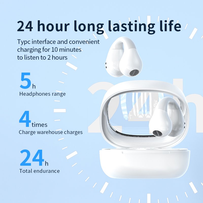 New JR01 TWS Earphones BT v5.3 wireless headphones waterproof earbuds LED digital display headset for Android iOS smartphones