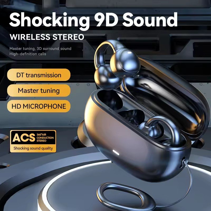 M55 BT Wireless Earphones HIFI sound quality not into the ear stereo sound e-commerce Headsets with lanyard