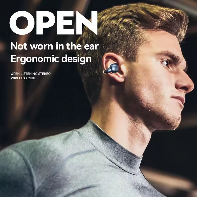 M55 BT Wireless Earphones HIFI sound quality not into the ear stereo sound e-commerce Headsets with lanyard