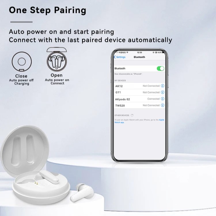 Active Noise Cancelling Earphones New Style ANC Earbuds TWS Wireless Bluetooth Earphone for Wholesale with Charging Case