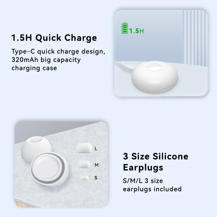 Active Noise Cancelling Earphones New Style ANC Earbuds TWS Wireless Bluetooth Earphone for Wholesale with Charging Case