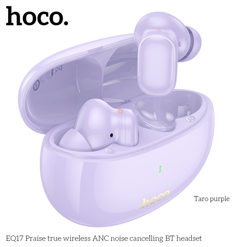 HOCO EQ17 NEW ANC Noise Cancelling Bluetooth 5.4 earbuds Wireless earphones Sport stereo headset for apple Android Mobile phone
