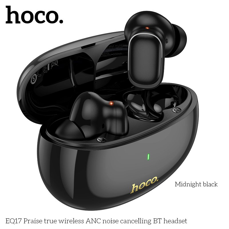 HOCO EQ17 NEW ANC Noise Cancelling Bluetooth 5.4 earbuds Wireless earphones Sport stereo headset for apple Android Mobile phone