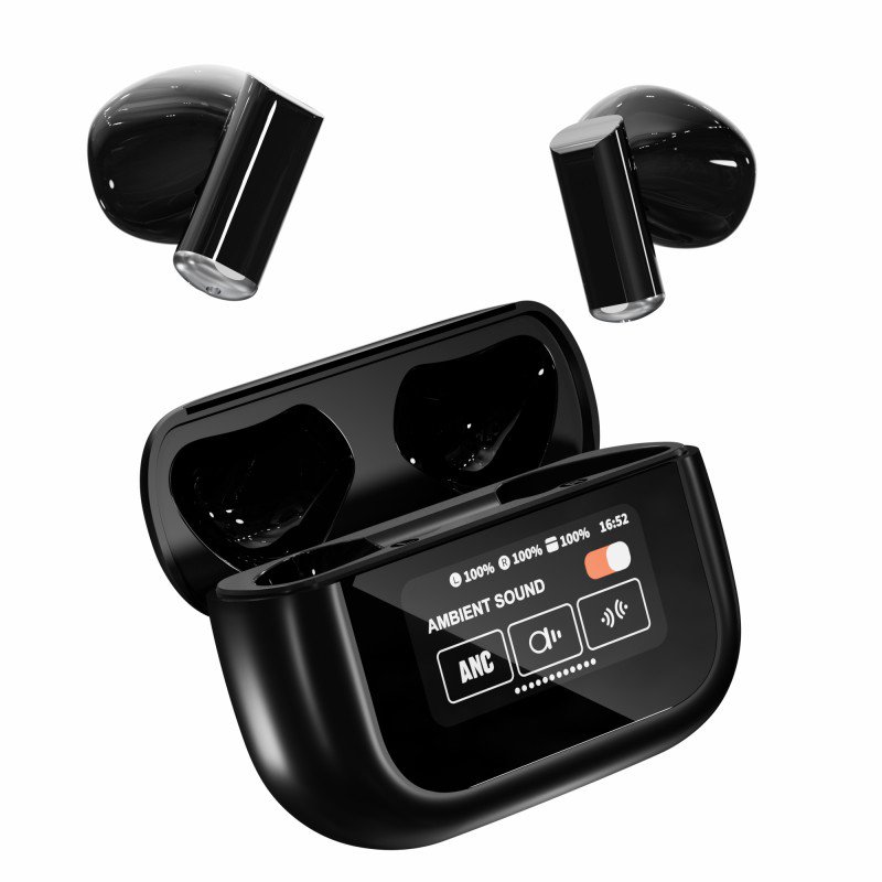 YX29 TWS Earbuds with LCD Touch Screen - True Wireless Stereo Earphones for Sports - Waterproof In-Ear Headphones