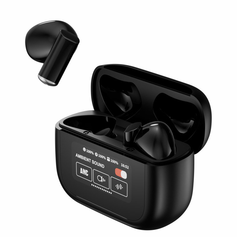 YX29 TWS Earbuds with LCD Touch Screen - True Wireless Stereo Earphones for Sports - Waterproof In-Ear Headphones