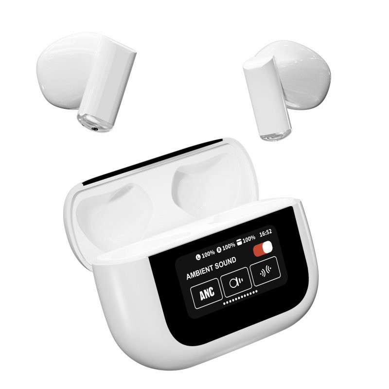 YX29 TWS Earbuds with LCD Touch Screen - True Wireless Stereo Earphones for Sports - Waterproof In-Ear Headphones