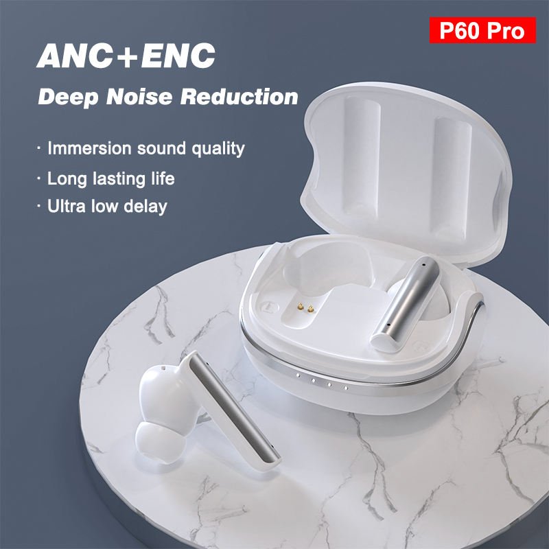 In Ear Stereo Earphones 2024 Noise Cancelling Blue tooth Headphone TWS Wireless Sports Earphone