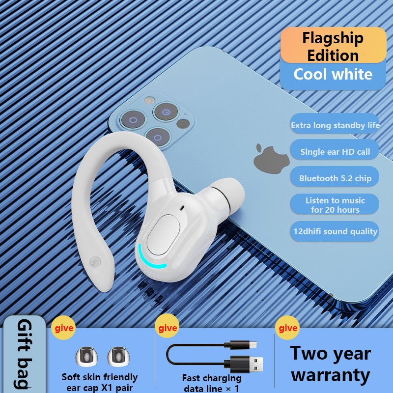 2022 Factory Price M-F8 Tws BT 5.2 Wireless Single Ear Surround Sound Earphones Sport Waterproof Bone Conduction Earphone