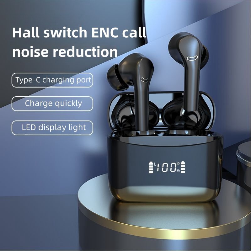 Wireless headphones Hi-Fi TWS Earbuds Sports Earphones with ANC Noise Cancelling for Gaming & Sports HIFI wireless headphones