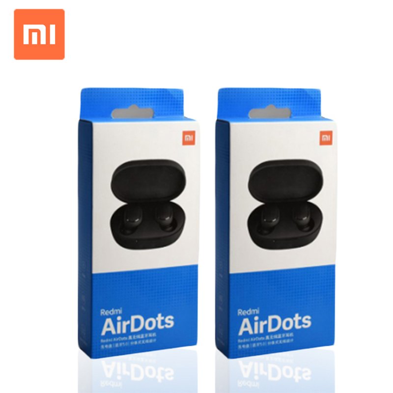 Top selling original RED MI Airdots Mini Wireless Earphone BT 5.0 Noise Cancellation Earbuds RED MI Airdots
