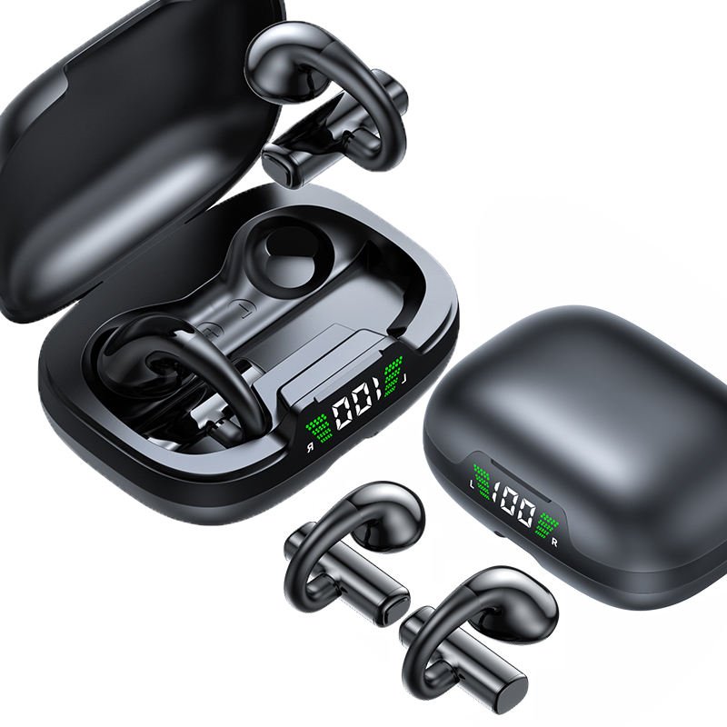 Open Ear BT 5.3 Headphones Bass HiFi JR03 Wireless Earbuds Sport Music Tws Earphones For Running Clip-on Headsets
