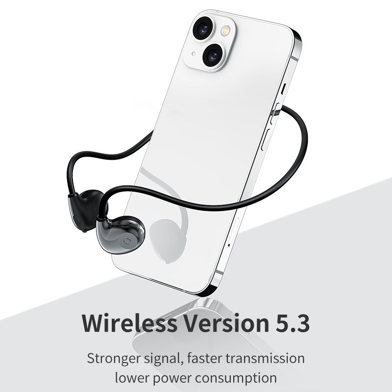 Maxco Hifi Quality Sound Air Conduction Wireless Earphones Blue tooth TWS Sport Headset Headphones with long Standby time