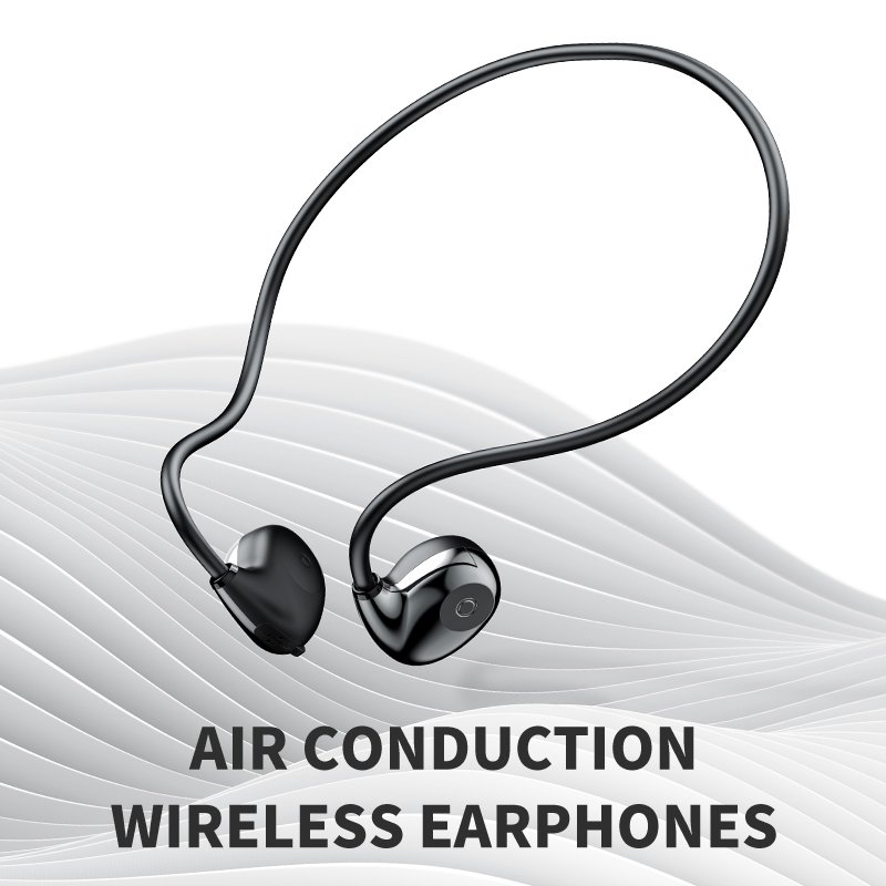 Maxco Hifi Quality Sound Air Conduction Wireless Earphones Blue tooth TWS Sport Headset Headphones with long Standby time